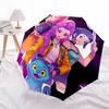 1pc Haikyuu!! Automatic Folding Umbrella, Portable 3-Fold Design, 8-Bone Iron Frame Outdoor Umbrella, Perfect Gift for Fans, Travelers, Everyday Use,