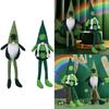 Patricks Day Gnome Long Leg Faceless Doll Plush Decorations Handmade Holiday Party Decor for Kids Gift Desktop Ornaments
