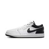 Jordan Air Jordan 1 Cushioning Slip Resistant Low top Vintage Basketball Shoes Men's Black White 553558-132(Team183-)
