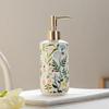 American Style Hotel Flower Printed Press Empty Style Bottle Liquid Ceramic Hotel Hand Soap Shower Gel Shampoo Split Bottle ZG77