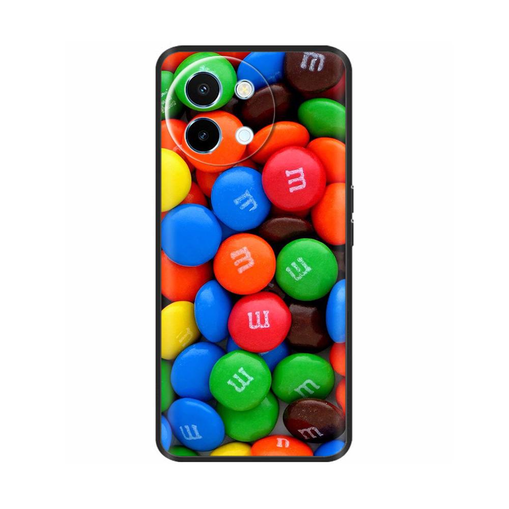 For Vivo Y38 5G Phone Case Painted Soft Black TPU Silicone Bumper For Vivo Y38 Y200i Y200t T3x Protective Back Cover Cases Capas