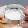 Round Stainless Steel Flour Sifter Stainless Steel Manual Flour Sifter  Baking Prep
