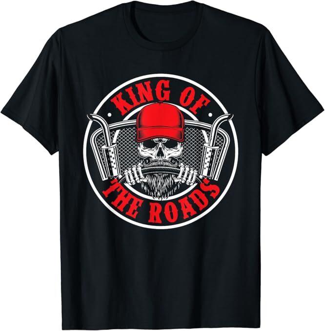 Trucking Funny King Of The Roads Trucker Road Driver Classic T-Shirt S