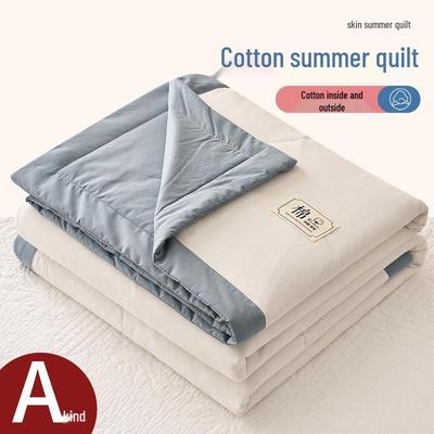 All-Cotton Washed Summer Quilt for Mother and Baby - Pure Cotton Air Conditioning Cover for Infants and Young Children