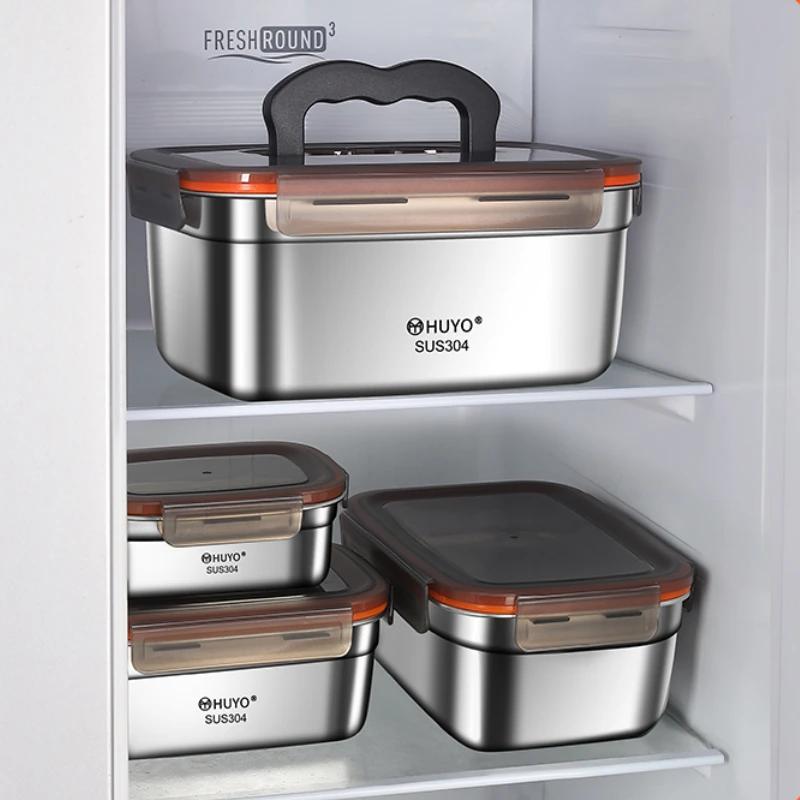 Potravinářská nerezová ocel 304 Udržuje čerstvost Obědový box Speciální do lednice Domácí ovoce Bento Uzavřená krabička Odolnost vůči vysokým teplotám