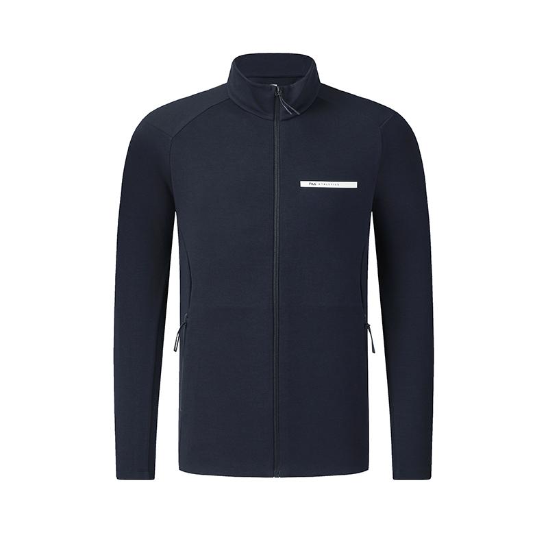 FILA Fitness Series Simple Sports Casual Training Everyday Versatile Warm Comfortable Jacket Men jackets Dark-Blue A61M611501FNV