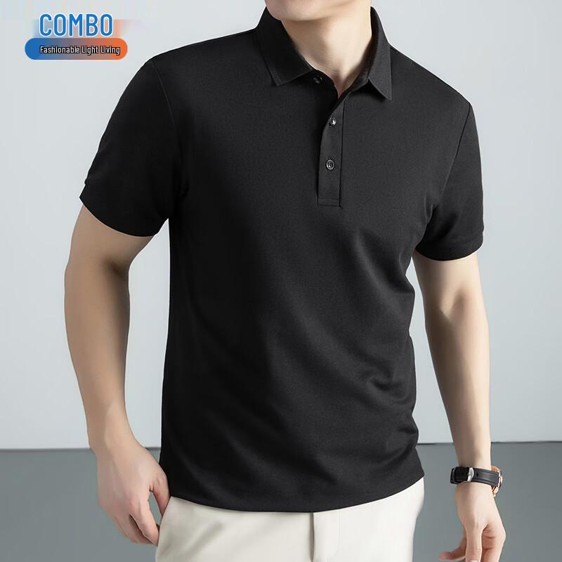 

CANBO Men s Ice Silk Blend Polo Shirt 54