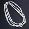 Fashion Wedding Pearl Necklace for Women Lady Collar Chain Anniversary Jewelry