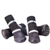 JBTP New 4Pcs Waterproof  Reflective Dog Boots Winter Pet Dog Shoes Outdoor Puppy Snow Dog Booties Anti-Slip Socks Paw Protector