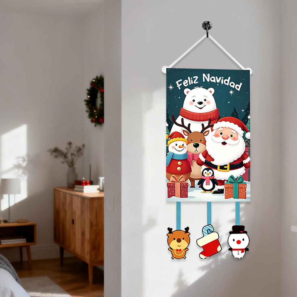 Jul Trädgårdsflagga Högtidsdekor Vattentät Dekorativ Banderoll Trädgårdsflagga För Inomhus Utomhus Hem Fönster Dörr Gård Uteplats