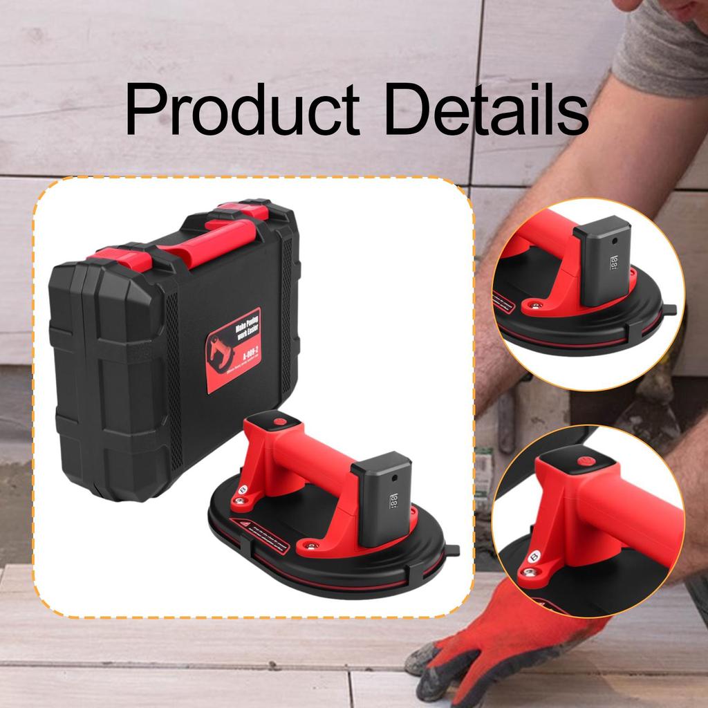 Electric Vacuum Suction Cup Manual Tile Glass Lifter for Granite Metal 8 Inch Diameter