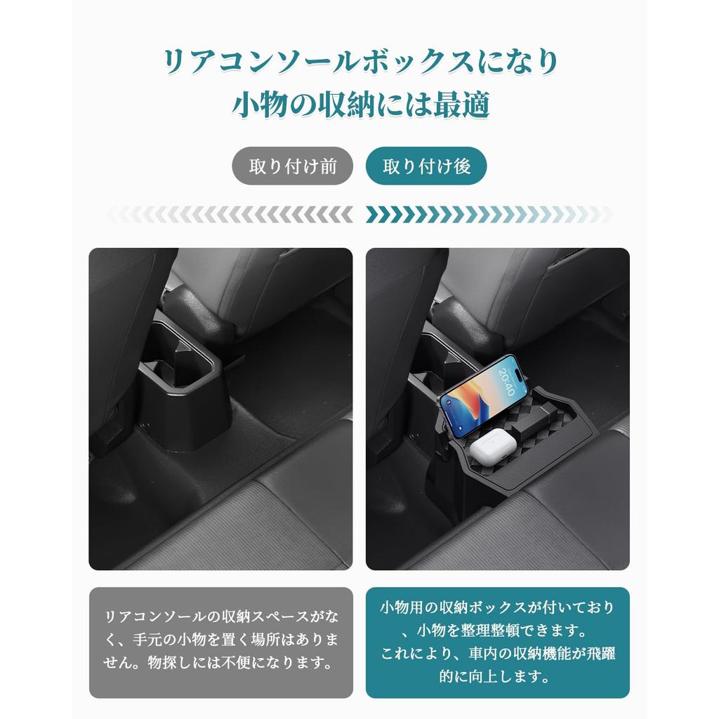 HUAHAO Rear Console Tray for Suzuki Jimny Console Box Car Storage Small Item Scratch and Stain Jimny Custom Easy to Clean and Jimny Accessories
