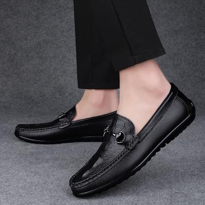Fashion2024 Summer Men Casual Shoes Soft Leather Mens Luxury Brand Loafers Moccasins Italian Designer Breathable Slip On Walking Shoes
