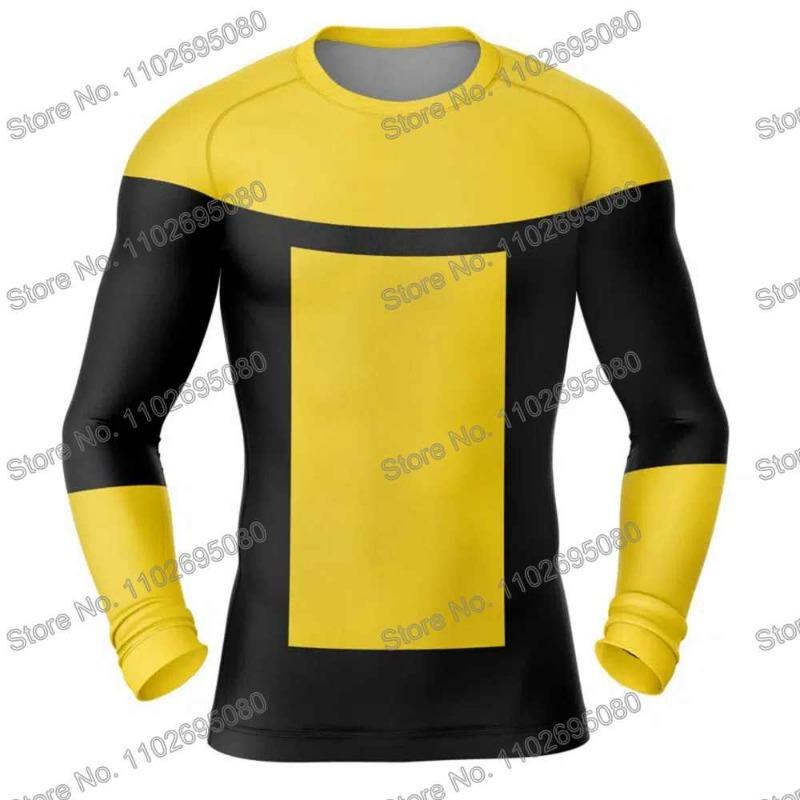 Invincible 2 Rash Guard Diving T-Shirt Pants BJJ Boxing MMA Swimwear Men Summer Long Sleeve Surf Clothing Women GYM Tops Sports