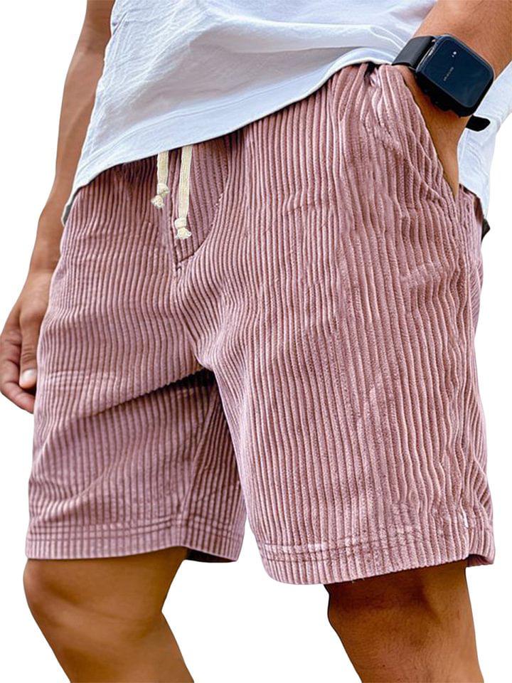 2025 Europäische Herren Retro Bestickte Cord-Spitzenschuhe Lässige Shorts Small