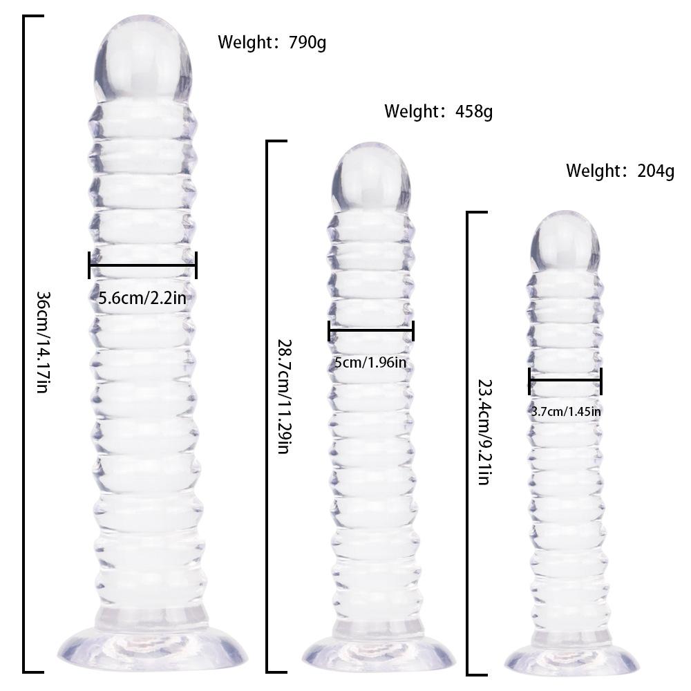 7 Styles Jelly Anal Dildo with Suction Cup Huge Realistic Dildos Sex Toy for Women Men Big Butt Plug Fake Dick for Erotic Play