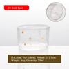 Japanese Glass Tea Cup with Gold Rim, Kung Fu Accessories, Small Teacup, Crystal Teaware Set, Tea Bowl, Cute Cup for Puer Wine