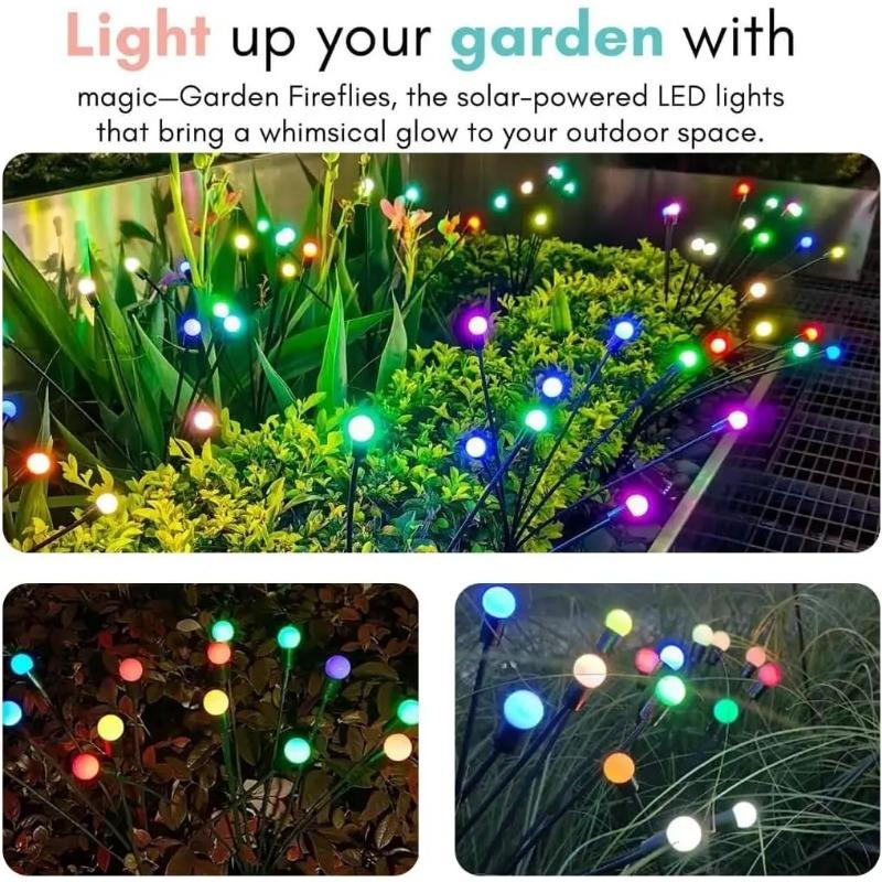Outdoor Lights Solar Lawn Lamp Garden Lamp LED Wind-driven Firefly Ground Plug Lamp for Garden Lawn Landscape Holiday Light