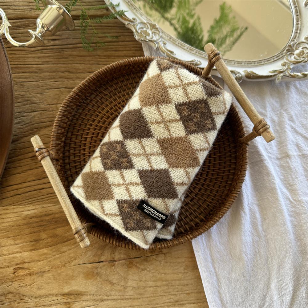 Children's Thick Knit Neck Gaiter Scarf with Ear Loops - Warm, Windproof, and Trendy