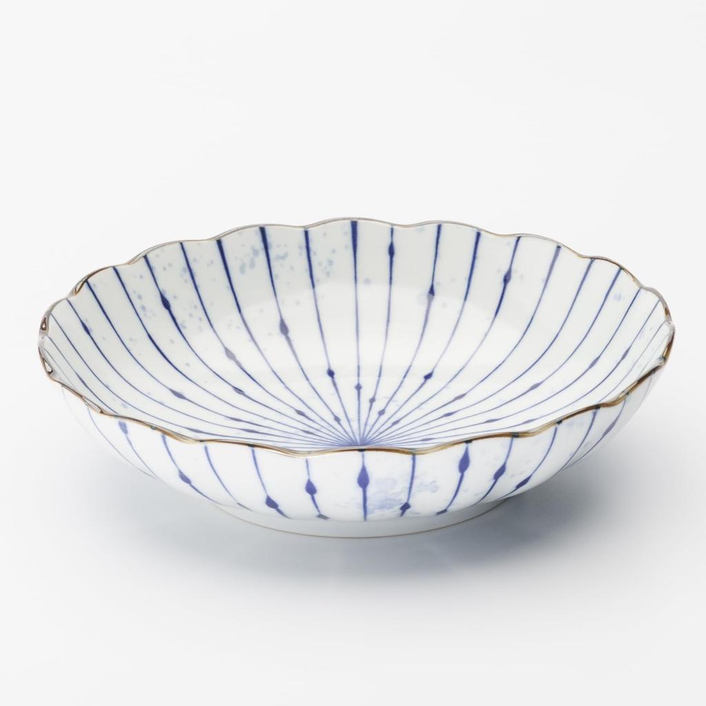 Mino Ware Dinnerware Set of Including a Shallow a Deep and a Approximately 21cm In Microwave and Dishwasher Made In Product Number 564611 "Fukisumi