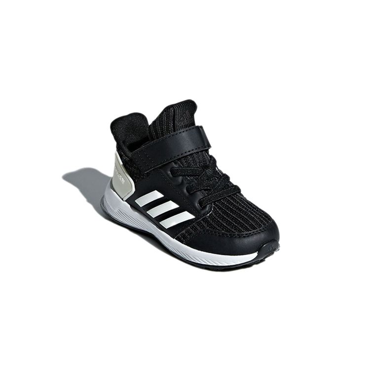 Adidas RapidaRun Knit I Black White Baby Sneakers Core-Black Cloud-White Carbon AH2611