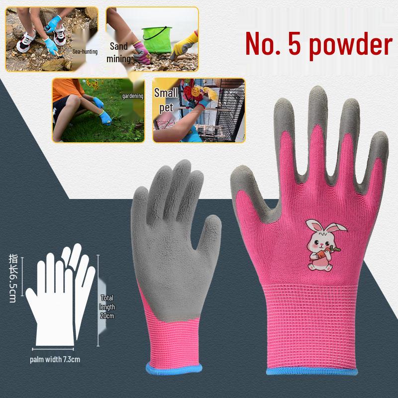Kids' Anti-Bite Non-Slip Crab-Resistant Gloves for Gardening and Outdoor Play.