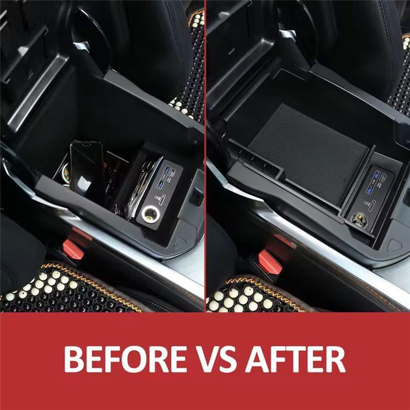 AA92-For Land Rover Range Rover Sport L494 2013-2017 Car Central Armrest Box Storage Box Organizer Tray Interior Accessories