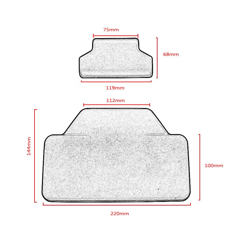 For BMW R1200GS F800GS ADV F850GS F750GS R1250GS GSA For Benelli Passenger Lazyback Backrest Pad Rear Case Cushion Motorcycle