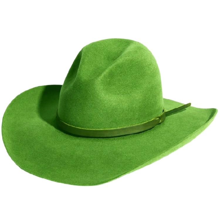 Classical Homburg Hat Cowboy Hats Gift for Boyfriend Top Hat Wide Brimmed