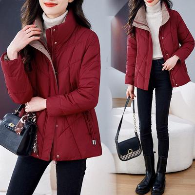 2022 New Korean Style Women's Short Down Jacket - Loose Fit, Warm Winter Coat for Moms