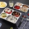 304 Stainless Steel Dinner Plate Serving Dish Rustproof Dishware For Family Outdoor Camping Kitchen Use