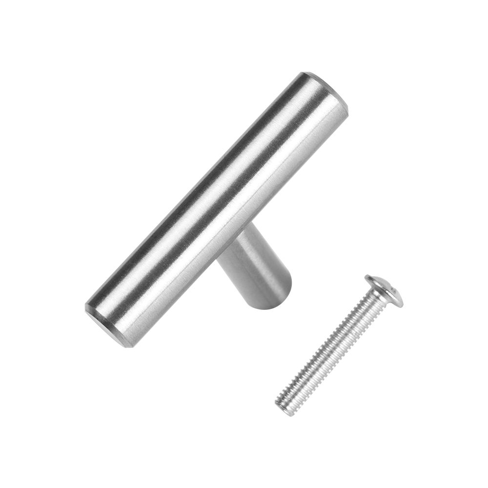 1pc Home Cupboard Furniture Component Cabinet Handles Drawer Stainless Steel  Knobs T-Bar Handle  Wardrobe Pulls Door Knobs