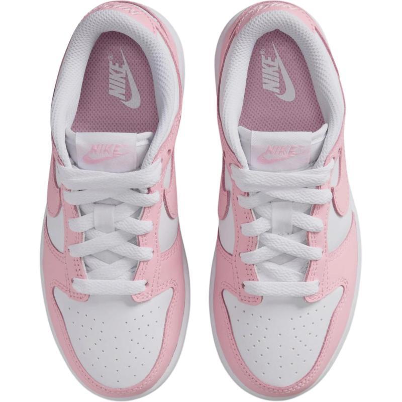 Nike Dunk Abrasion Resistant Low Top Kids' Skateboarding Shoes White Pink Children Aged 3 7 Years Old Sneakers FB9108-125
