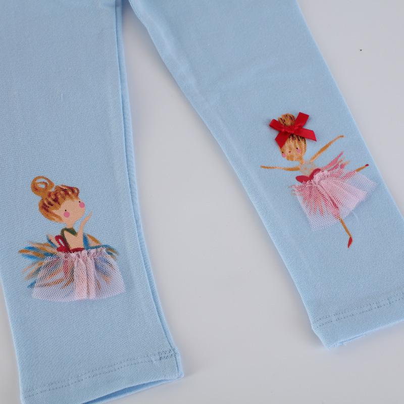 Dziewczęce bawełniane legginsy z dzianiny - Lekkie spodnie na wiosnę/jesień dla niemowląt i dzieci