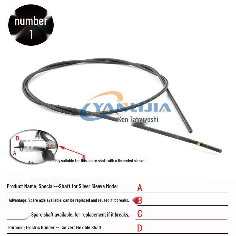 Electric Grinder with Flexible Shaft, Universal Chuck, and Metal Handle - Stainless Steel Electric Drill & Engraving Pen Spindle Tool.