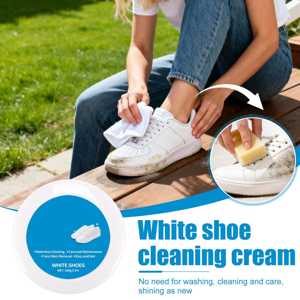 Shoe Cleaner Cream, Multipurpose No-Wash Comes With Sponge Stains, Multipurpose Shoes Clean Cream