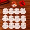 2026 Horse Year Mini Desk Calendar Cartoon Portable Coil Monthly Calendar Planner Office And Home Decor