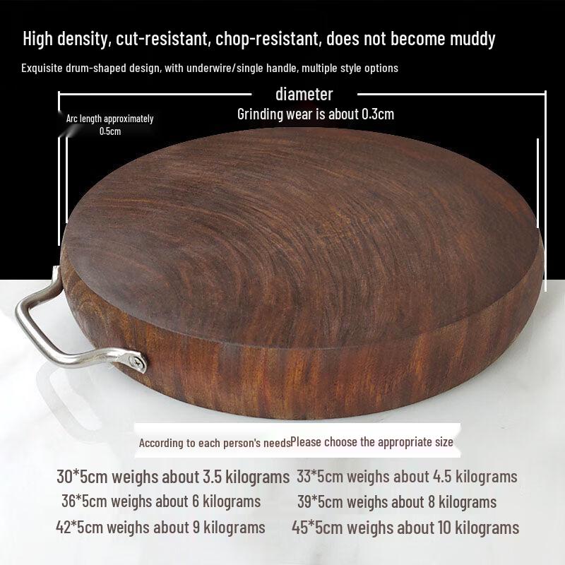 Spruce Wood Round Cutting Board