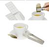 1 Stück Teebeutel-Clip Verdickte Zitronenzange Eis Zucker Grillclip Haushaltsküchen-Gadget Teegeschirr Zange Quetscher Lebensmittelclip