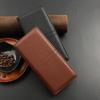 Men's Business Zipper Multi Functional Men's Wallet Long Leather Wallet Multi Slot Wallet Solid Color Coin Bag