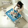 Non-Slip Pet Grooming Table Foldable Pet Grooming Hammock Mesh Grooming Platform  Drying