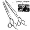 Professional Pet Beauty Scissors Japan 440c Steel Dog Teddy Pet Beautician 7.5 Inches Bending Scissors Thin Scissors High-Qualit