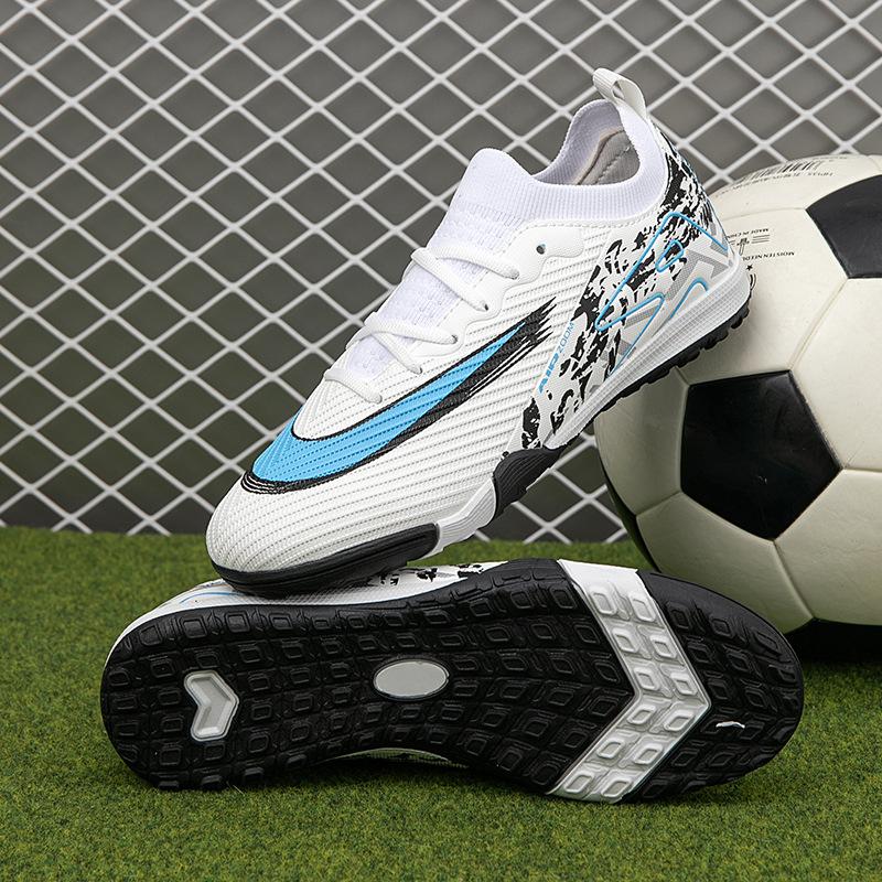 High-top football shoes men's artificial turf women's AG long nails TF broken nails children's football shoes can be