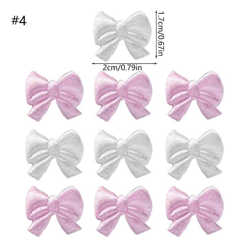 Set mit 10 modischen und niedlichen Schleifen, Schleifchen, Herz, Blume, Handarbeit, Basteldekoration, DIY-Zubehör für DIY-Enthusiasten