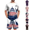 Conjunto de Verano para Hombre con Top de Manga Corta y Pantalones Cortos Juego de Dos Piezas para Dormir Tejido Ligero Transpirable Suave Ropa Casual para Casa