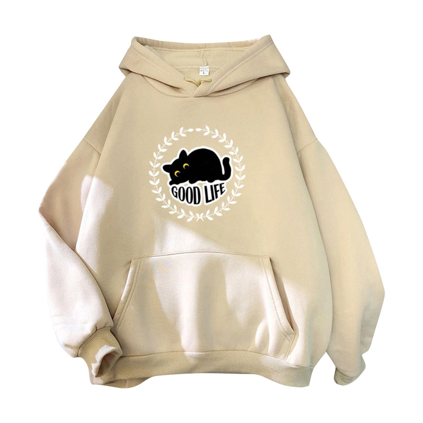 

Женские флисовые толстовки большого размера, свитера с длинным рукавом, пуловеры, осенние наряды XL бежевый