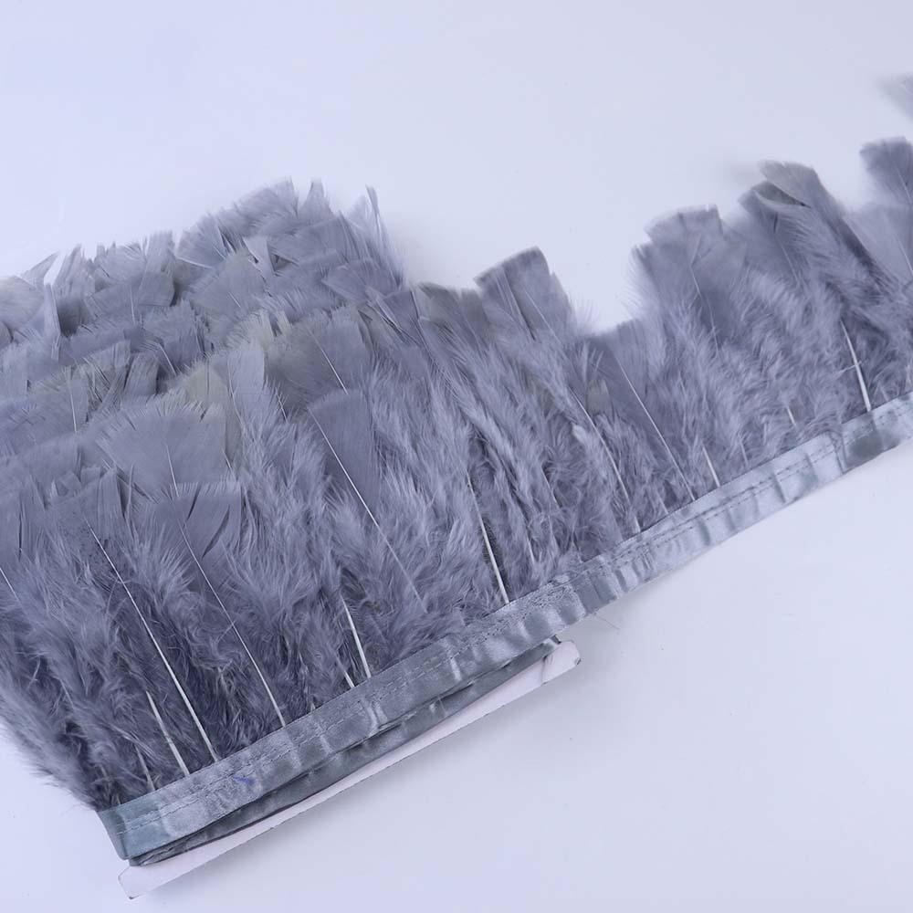 Feather 10-15Cm Large Flat Cloth Edge Stage Clothing Material Turkey Feather Cloth Belt Car Doll Diy Decoration