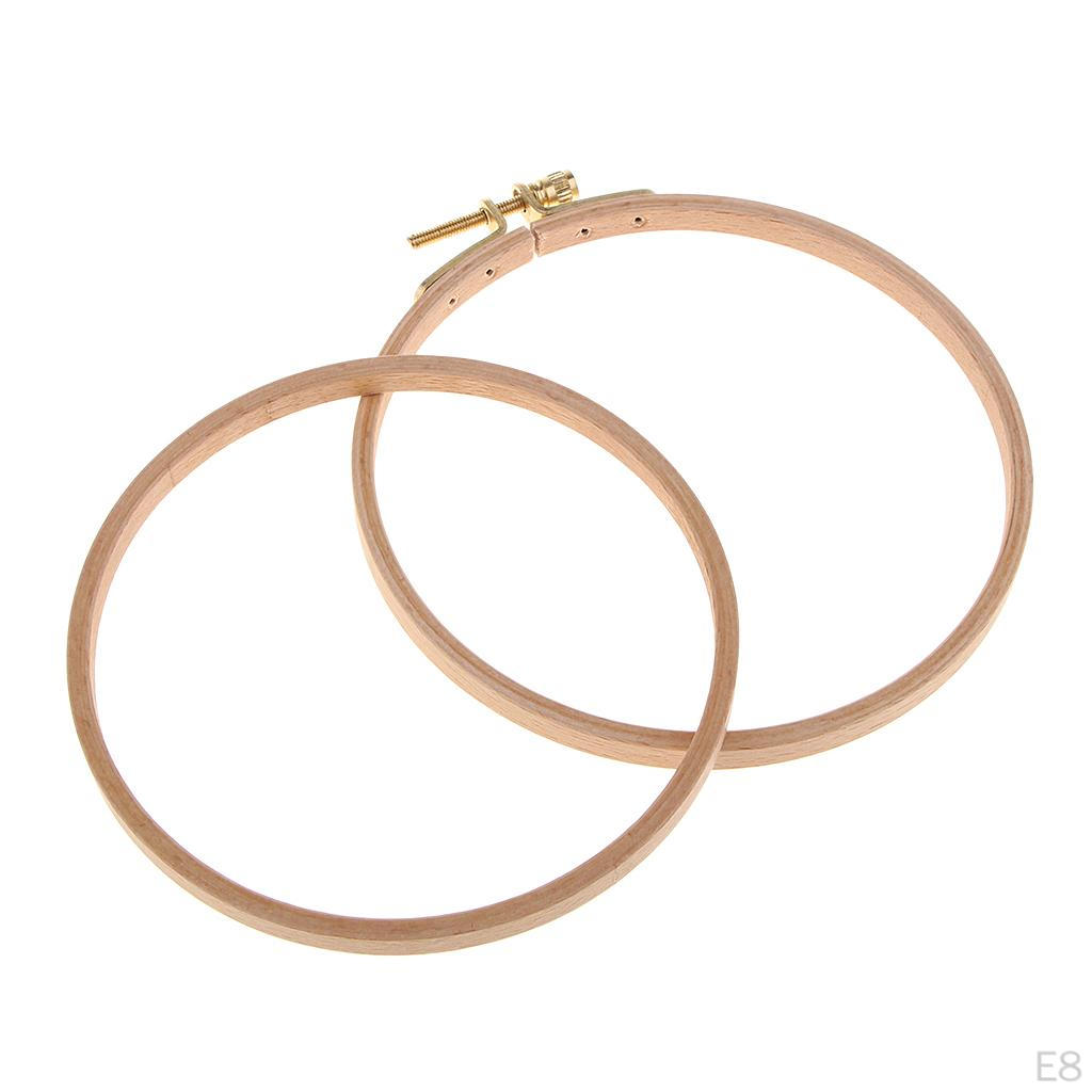 Runda Träbroderibågar Stygn - 13,8 cm