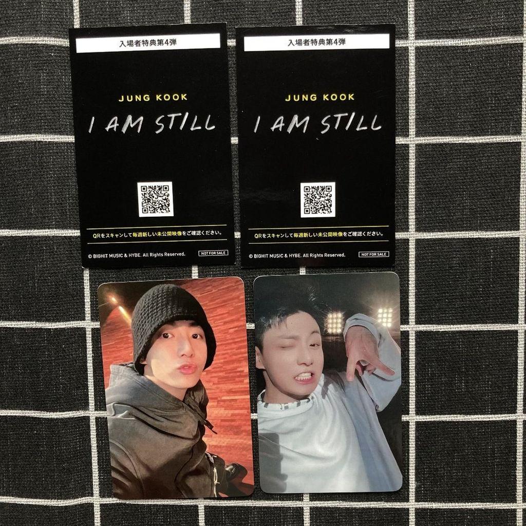 [USED] BTS I AM STILL Movie Admission Bonus: Jungkook 4th Series Trading Cards (2 Cards)