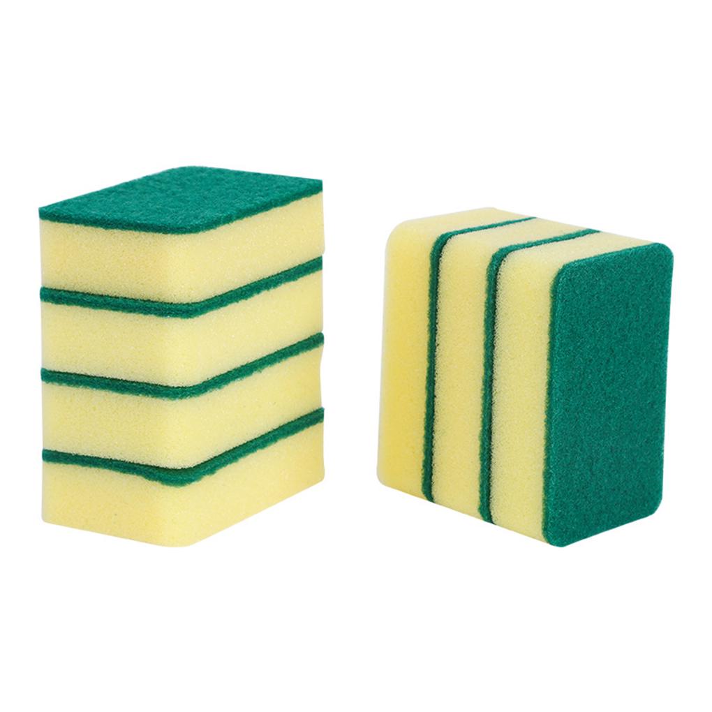 High Density Sponge Round Corner Scrubber Brush Cleaning Tool Multi-Purpose Dish Household Garden Sink Accessories